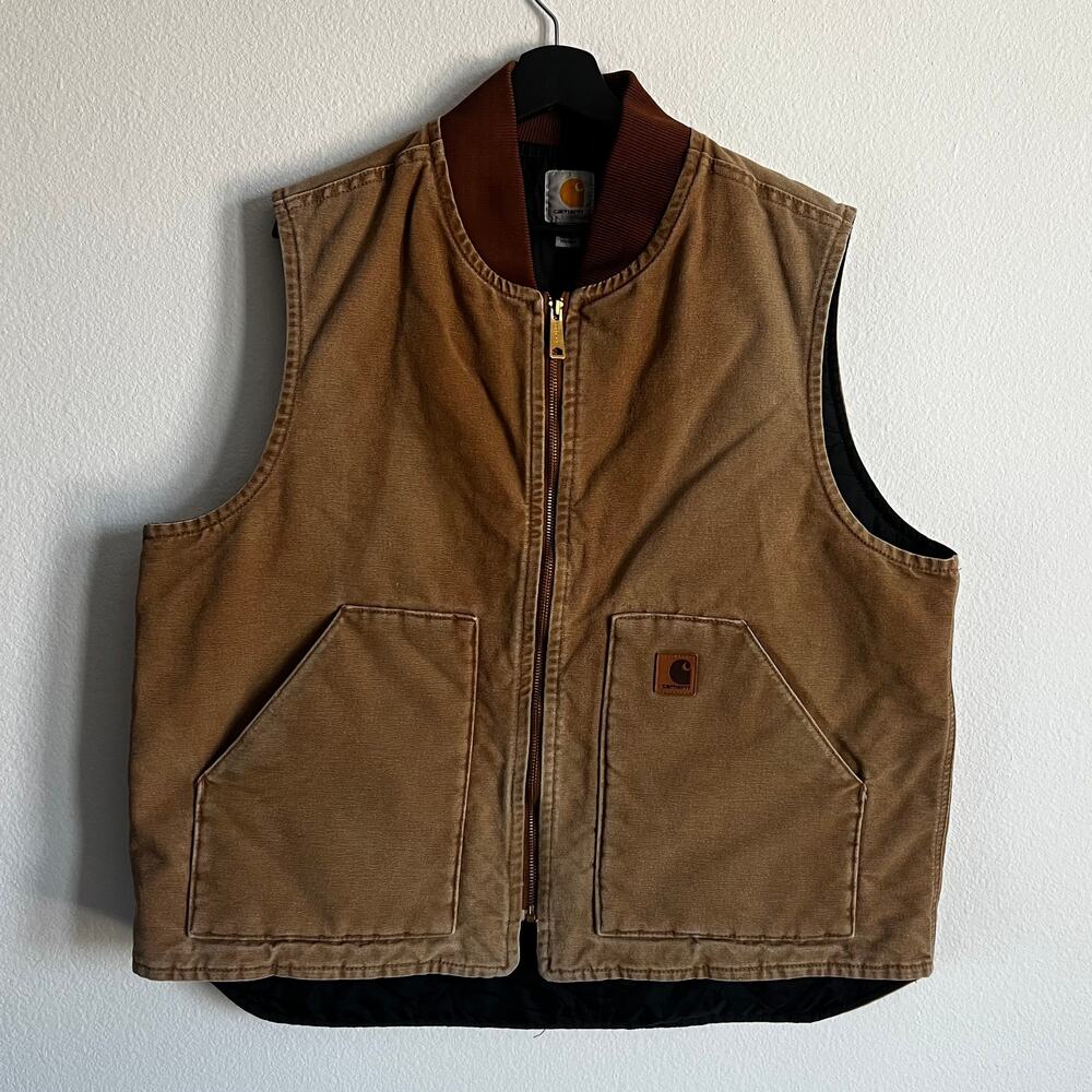 Carhartt V02 brown work wear vest